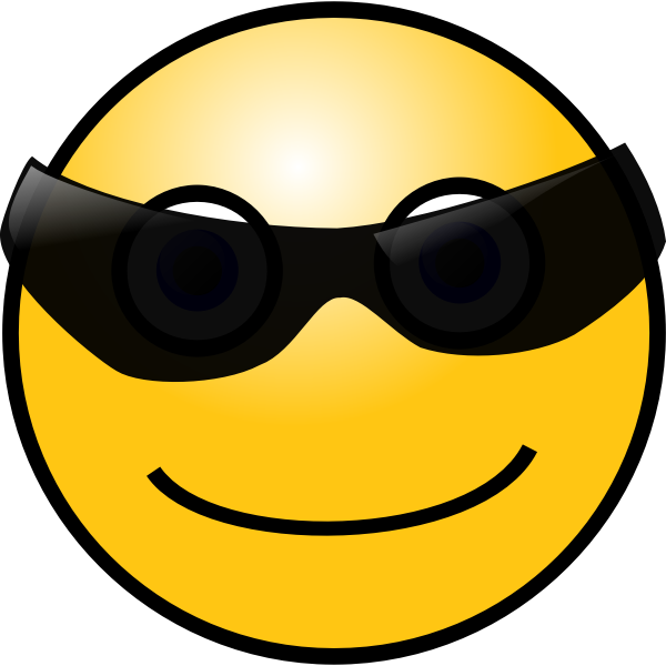 SVG Cool smiley