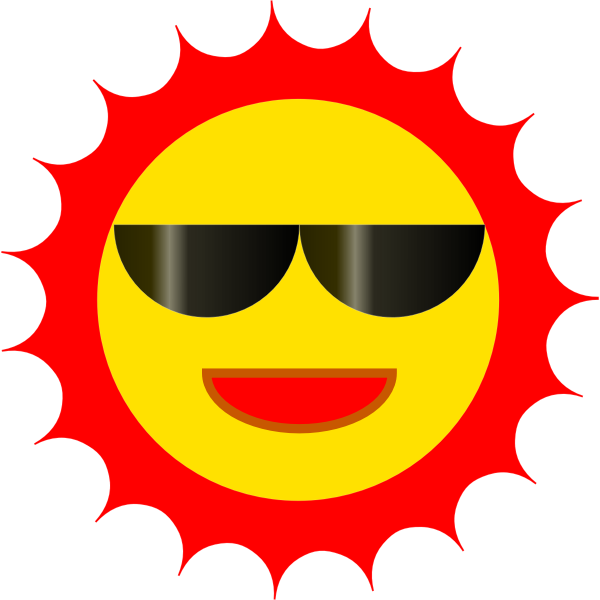 SVG Cool Sun vector image