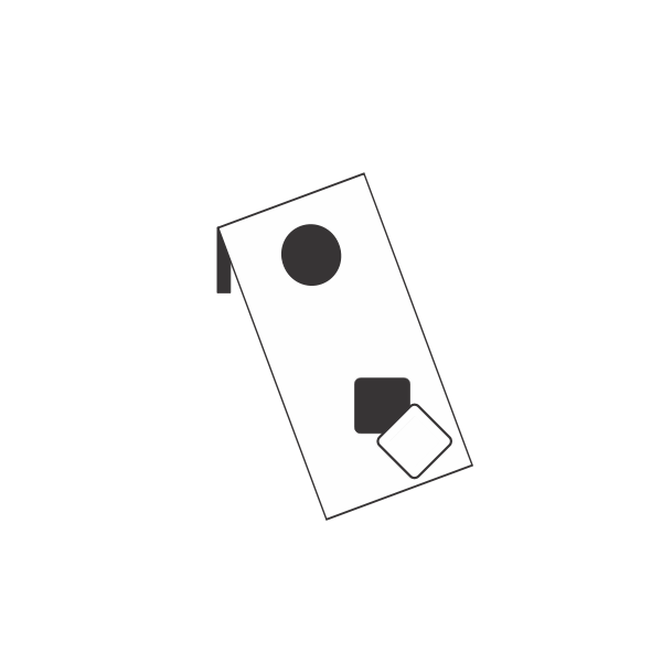 SVG Corn hole vector drawing
