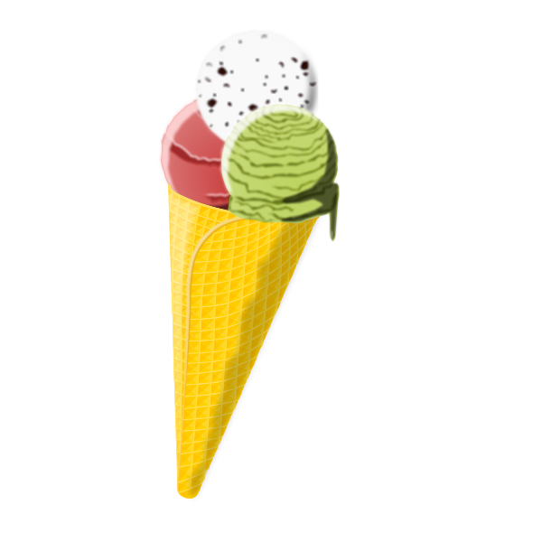 SVG Cornet ice cream vector image