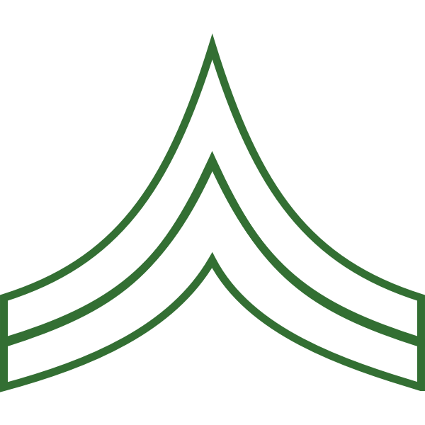 SVG Corporal insignia vector