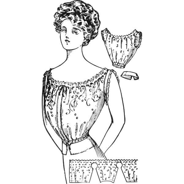 SVG Corset cover