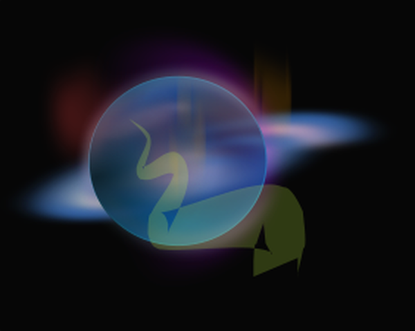 SVG cosmic rays illustration