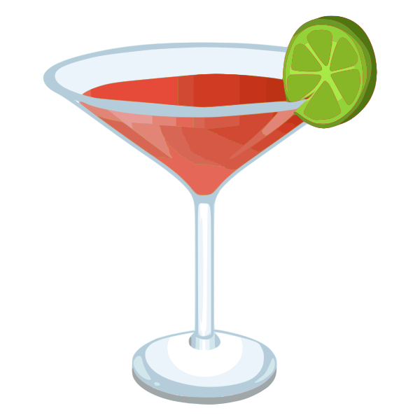 SVG Cosmopolitan cocktail vector image