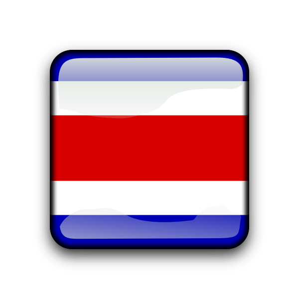 SVG Costa Rica flag button