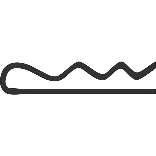 SVG Cotter pin vector drawing