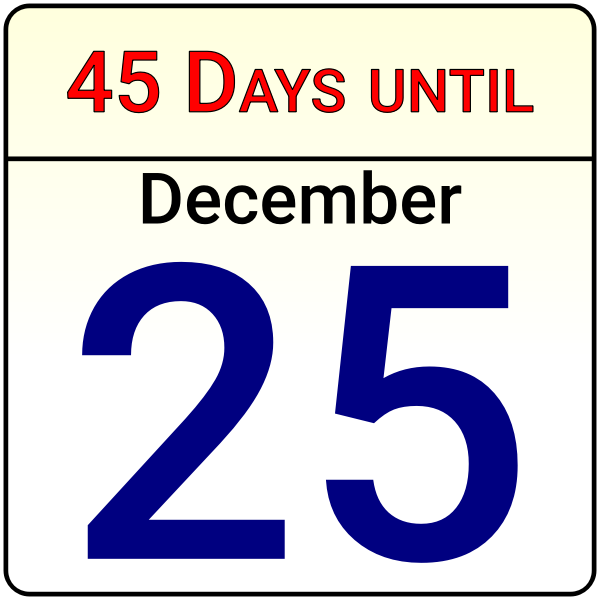 SVG Countdown calendar