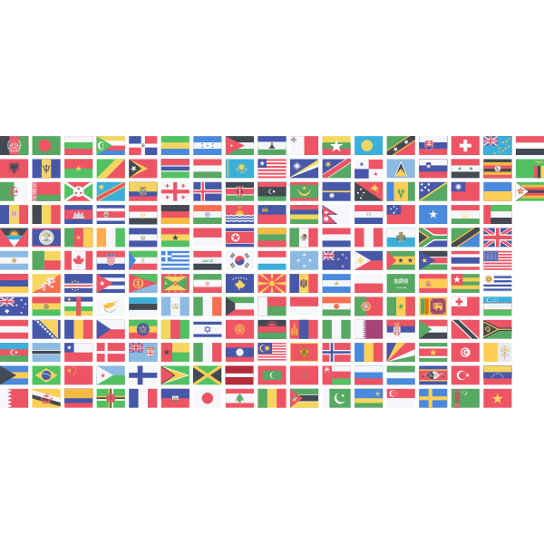 SVG Countries flags