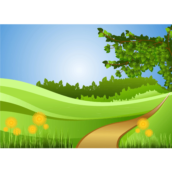 SVG Country road image