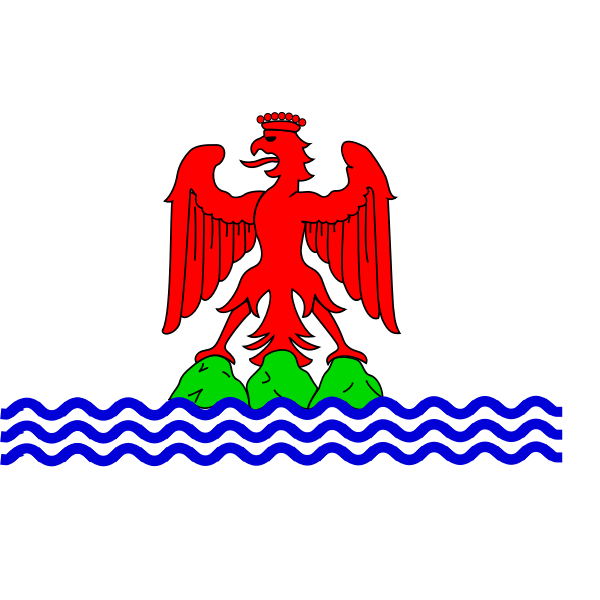 SVG County of Nice region flag vector clip art