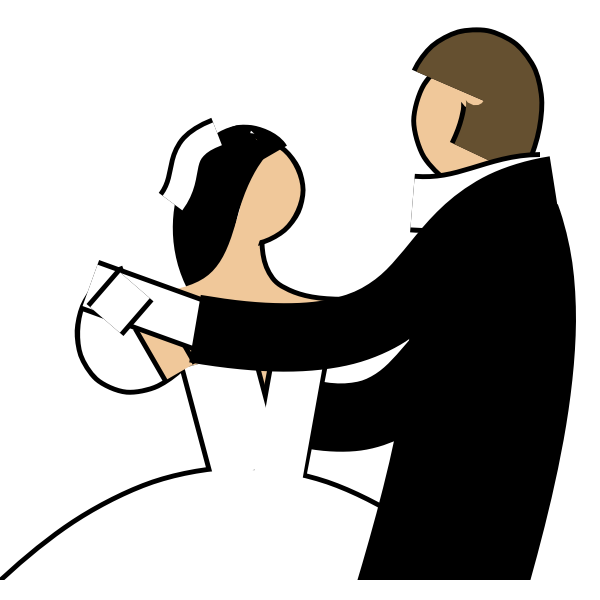 SVG Couple dancing vector image
