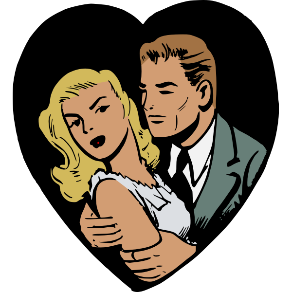 SVG Couple in heart