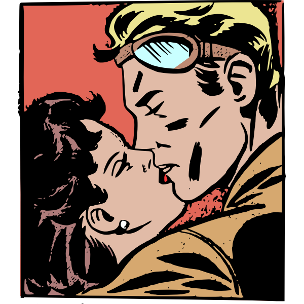 SVG Couple kissing