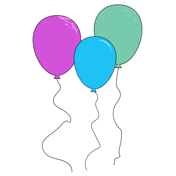 SVG Couple of balloons