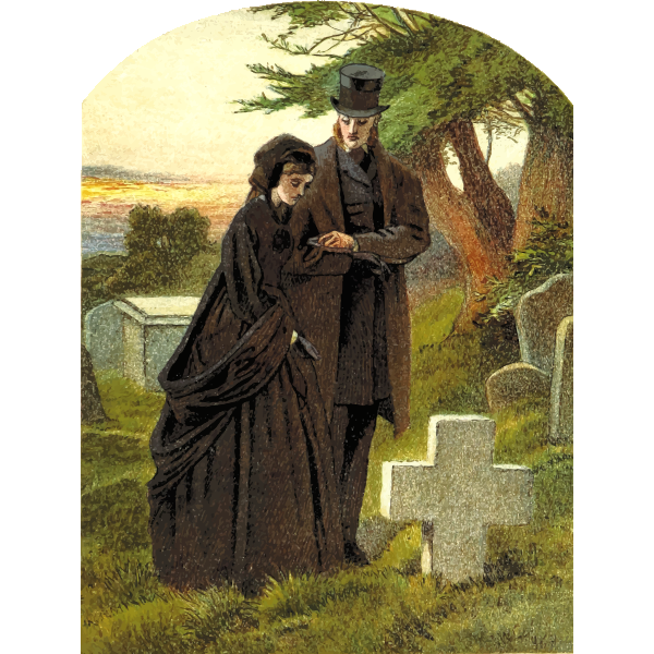 SVG Couple on graveyard
