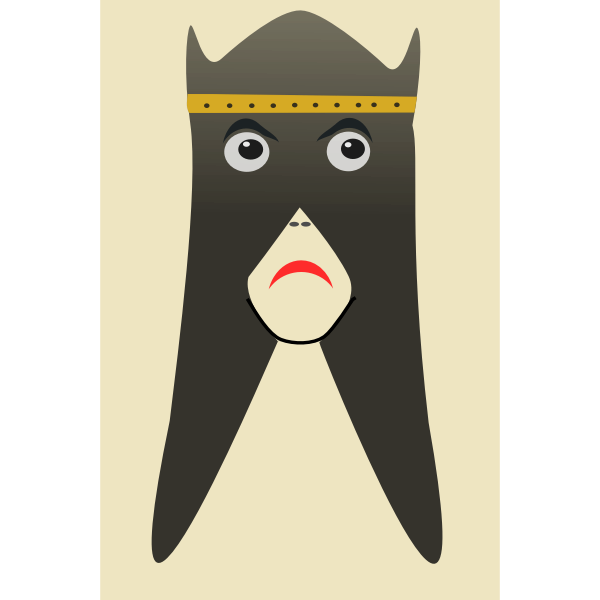 SVG Covered king039s face