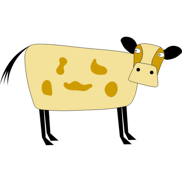 SVG Cow cartoon clip art
