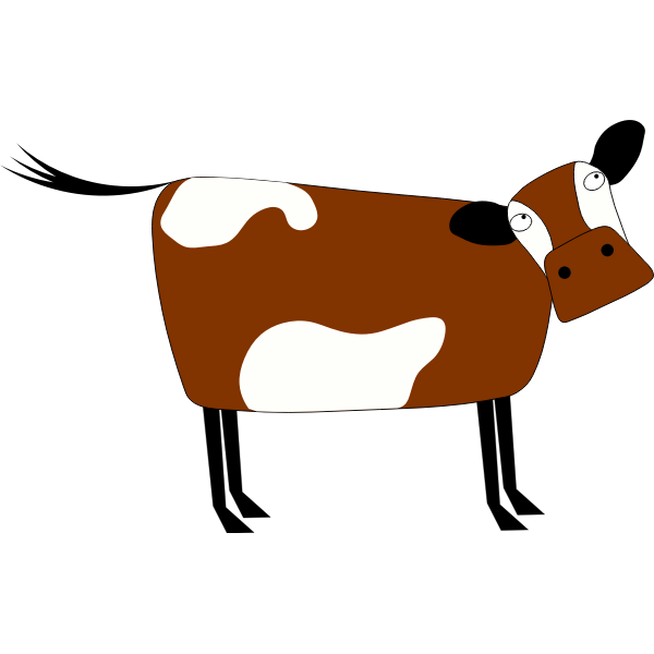SVG Cow cartoon image
