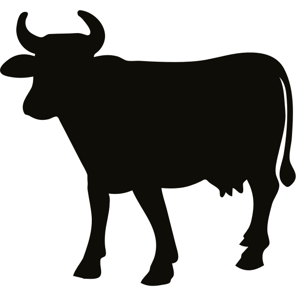 SVG Cow silhouette image