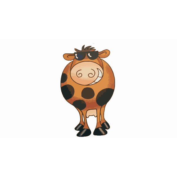 SVG Cow with sunglasses