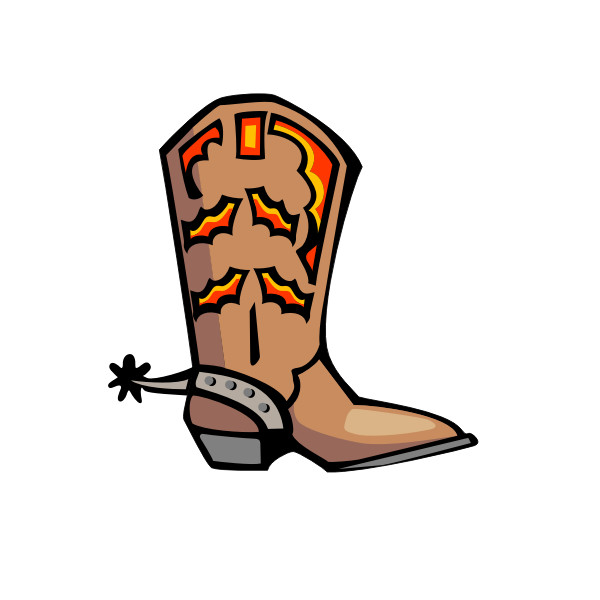 SVG Cowboy boot vector graphics