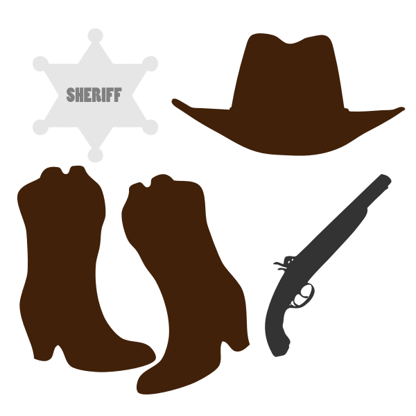 SVG Cowboy clothing and accessories