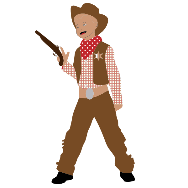 SVG Cowboy kid