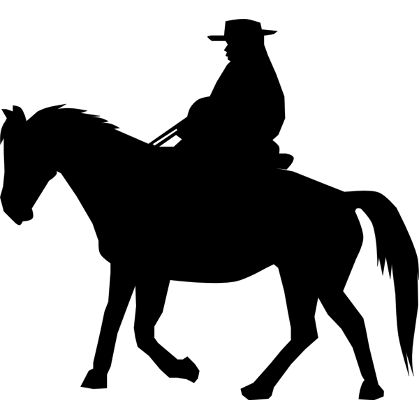 SVG Cowboy silhouette