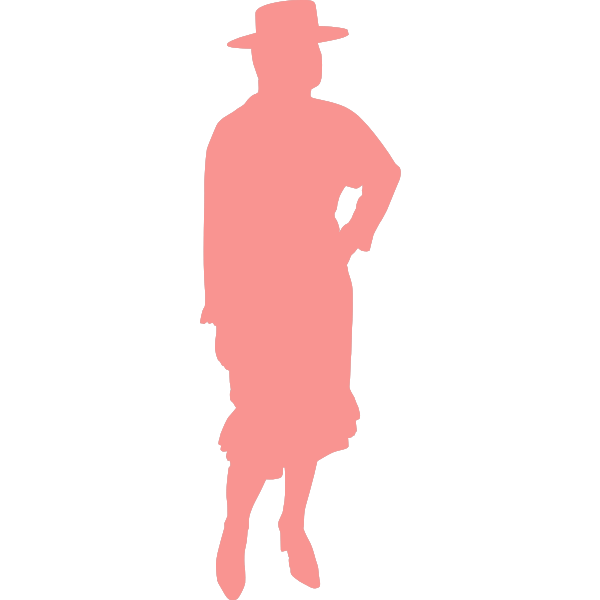 SVG Cowgirl silhouette