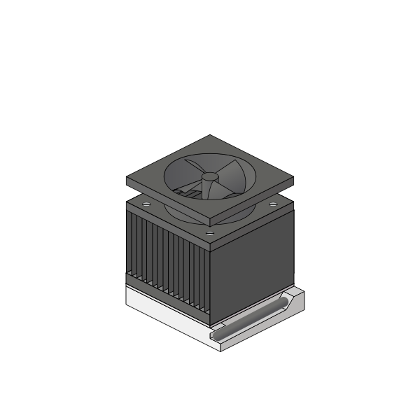 SVG CPU fan vector image