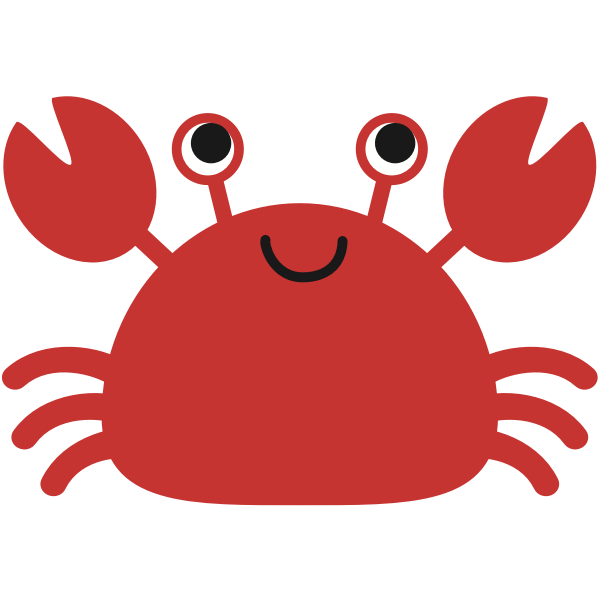 SVG Crab cartoon