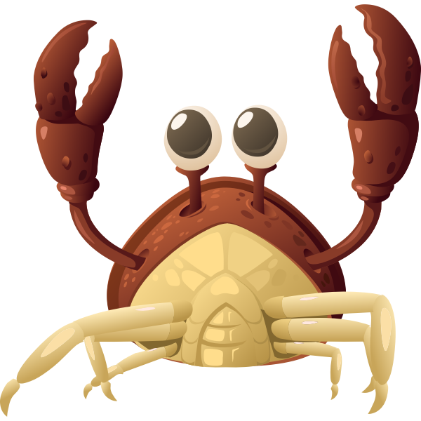 SVG Crab character