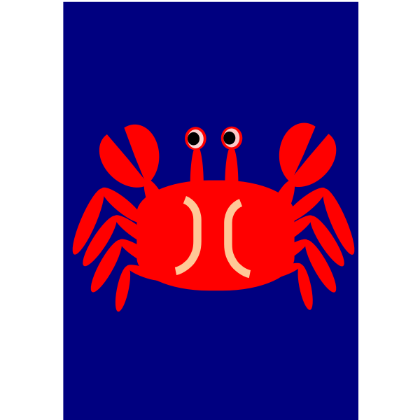 SVG Crab sign vector clip art
