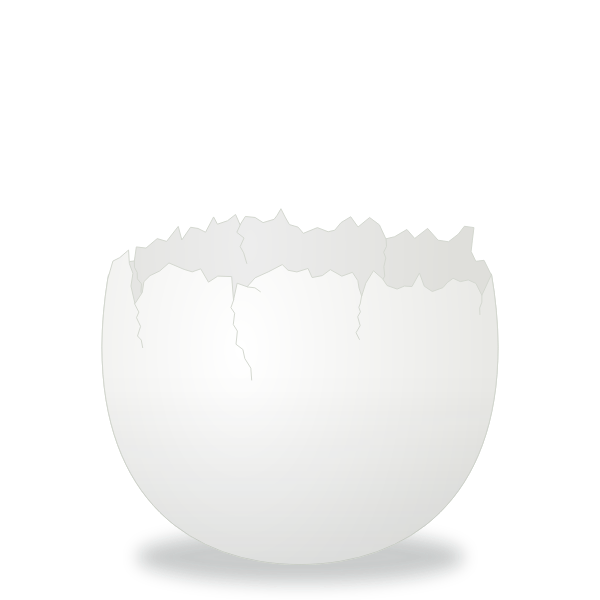 SVG Cracked Egg vector clip art