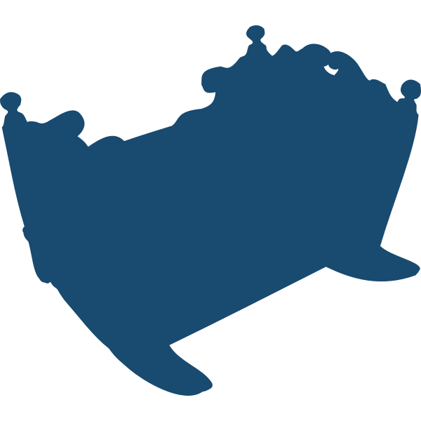 SVG Cradle silhouette vector image