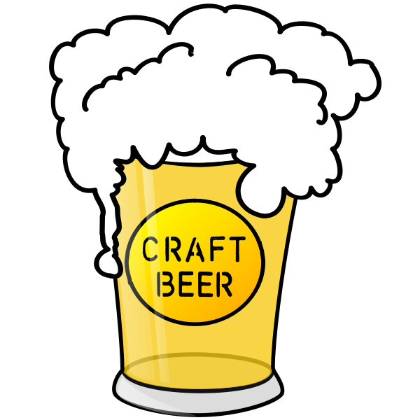 SVG Craft Beer in Glass