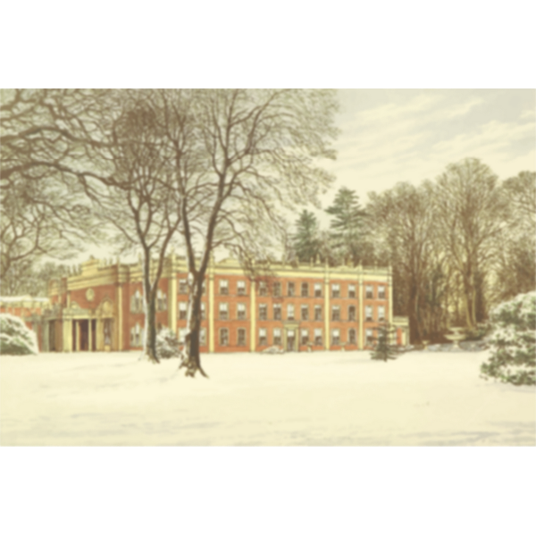 SVG Cranbury House in Cranbury Park vector illustration