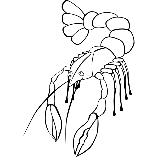 SVG Crawfish vector graphics