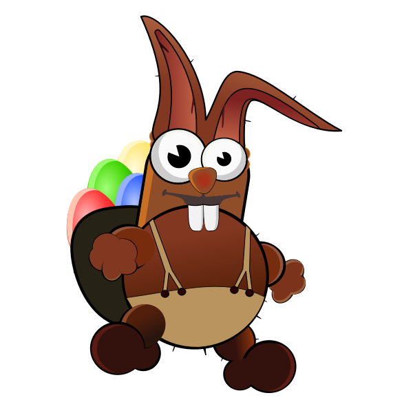 SVG Crazy Easter bunny