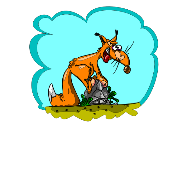 SVG crazy fox clean