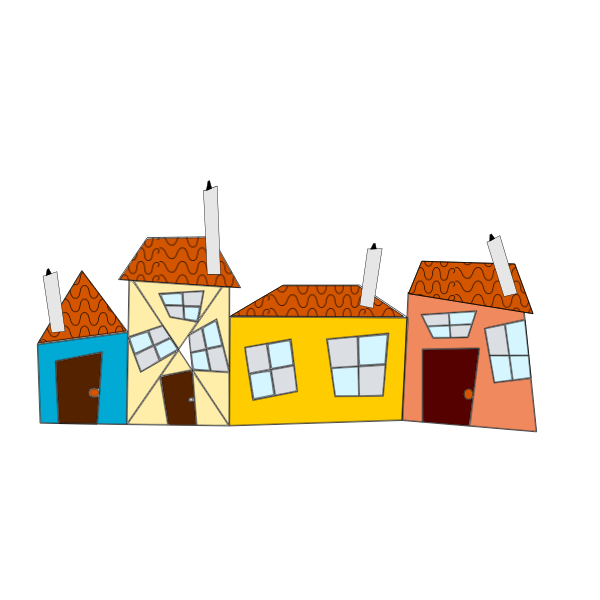SVG Crazy Houses