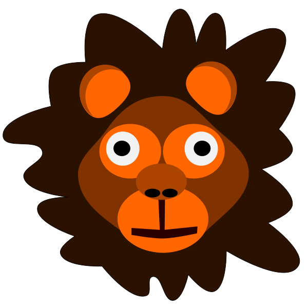 SVG Crazy lion