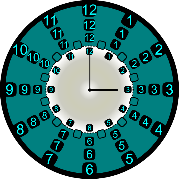 SVG Crazzy clock strange