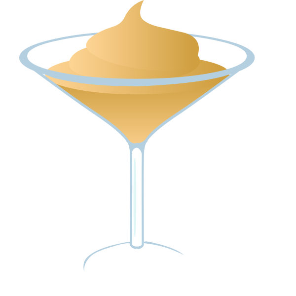 SVG Creamy martini vector drawing