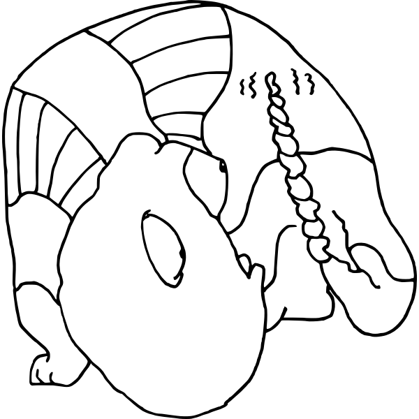 SVG Creature with shaker tale