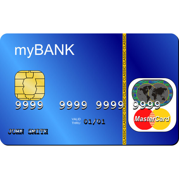 SVG Credit Card Vector Template