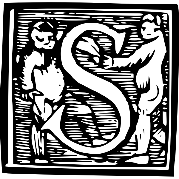 SVG Creepy letter S