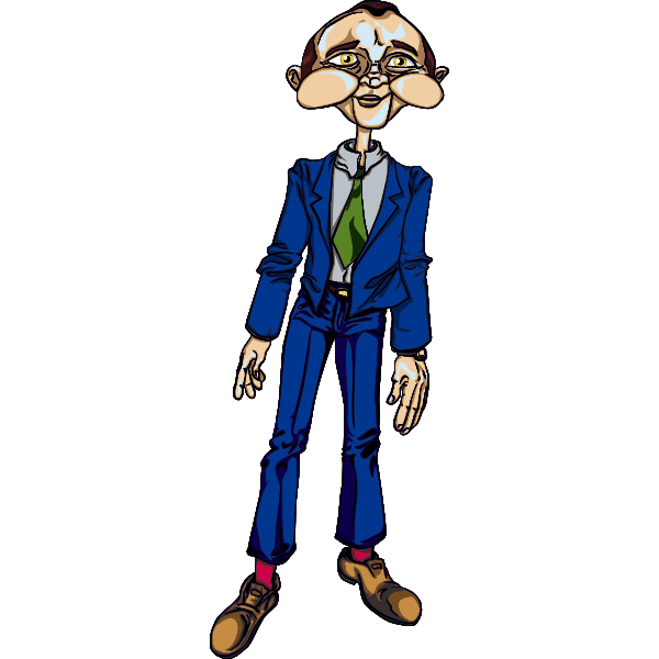 SVG Creepy man image