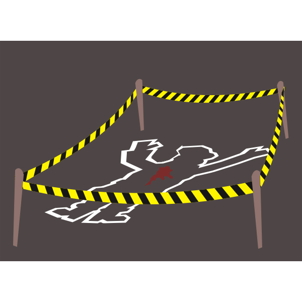 SVG Crime scene vector image