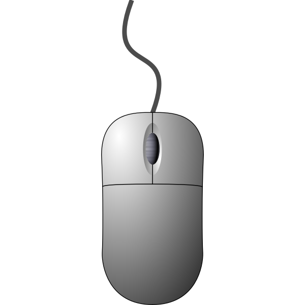 SVG Crispy Computer mouse top down view
